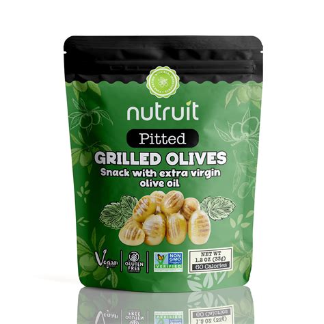 Buy Nutruit Grilled Green Olive Snack, Vegan, Gluten Free, Non GMO ...