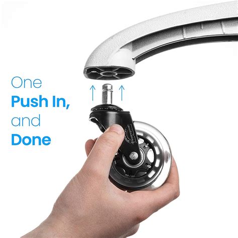 Office Chair Wheels Replacement Rubber Chair Casters For Hardwood ...