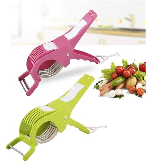 Kuber Industries Plastic 2 Pieces 2 in 1 Vegetable & Fruit Multi ...