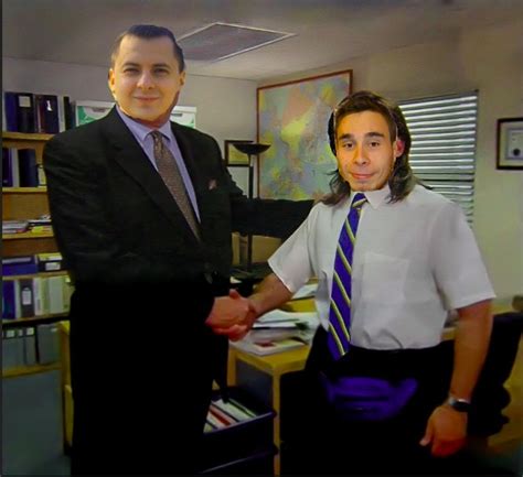 Create meme "The office series michael, TV series office meme handshake ...