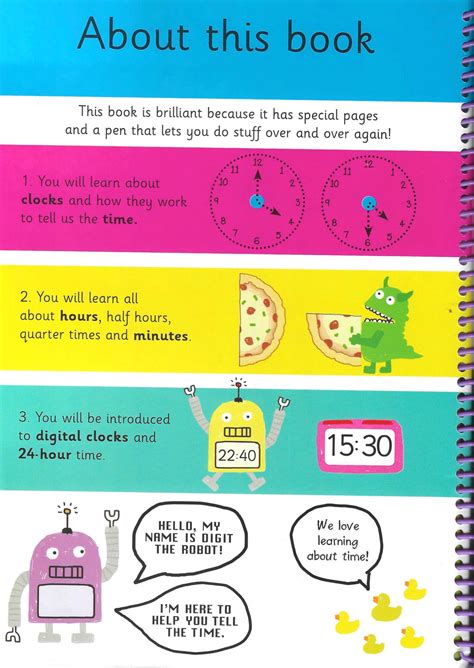 First Time Learning : My Big Wipe Clean - Time (Age 3+) — Spellbound ...