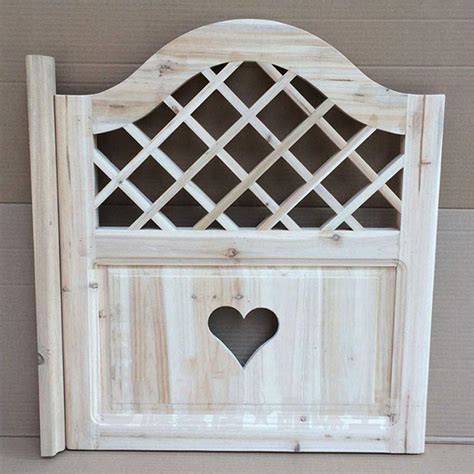 Buy Unfinished Swinging Doors Cafe Doors Solid Wood Louvered Single ...