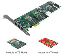 Telephony Cards - Digital BRI Telephony Cards