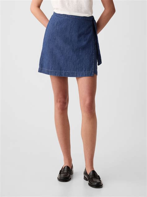 Denim Wrap Mini Skirt | Gap