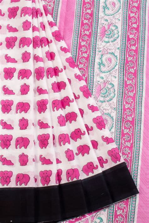 Funky Printed Cotton Sarees – Avishya.com