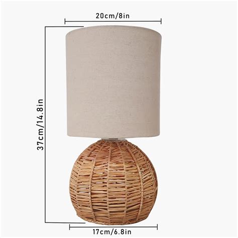 Buy HOMESAKE Raffia Rattan Table Lamp from Homesake at just INR 5000.0