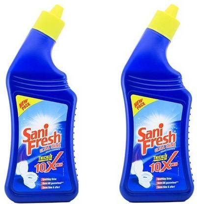 Sani Fresh ULTRA SHINE TOILET CLEANER 2*500ML Regular Liquid Toilet ...