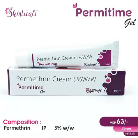 Permethrin B.P. 50mg Permitime Cream