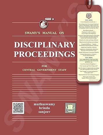 Buy Swamy’s Manual on Disciplinary Proceedings for Central Government ...