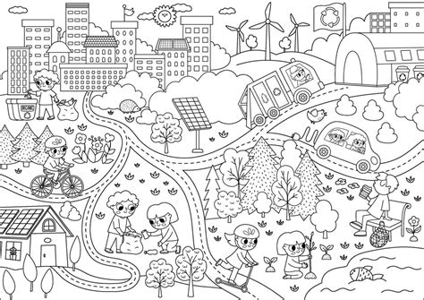 Environment Coloring Pages 的图像结果