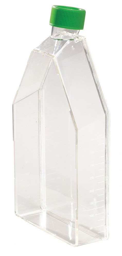 Polystyrene, 20.28 fl oz Capacity - oz, Cell Culture Flask - 11L814 ...