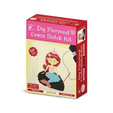 Diy Cross Stitch Mermaid Kit – Itsy Bitsy