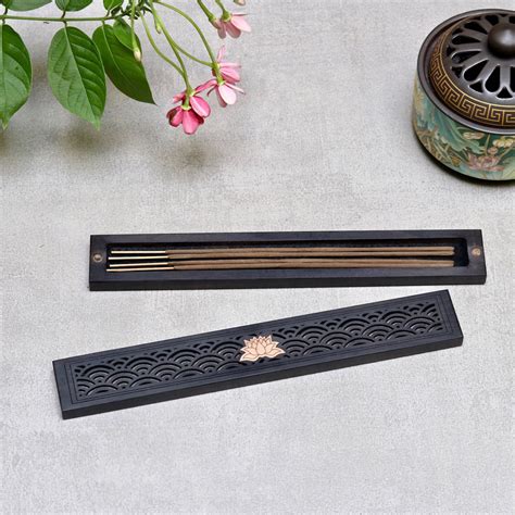 Lotus Wooden Incense Stick Box – Mora Taara