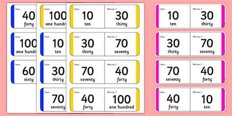 Multiples of 10 Small Group Loop Cards