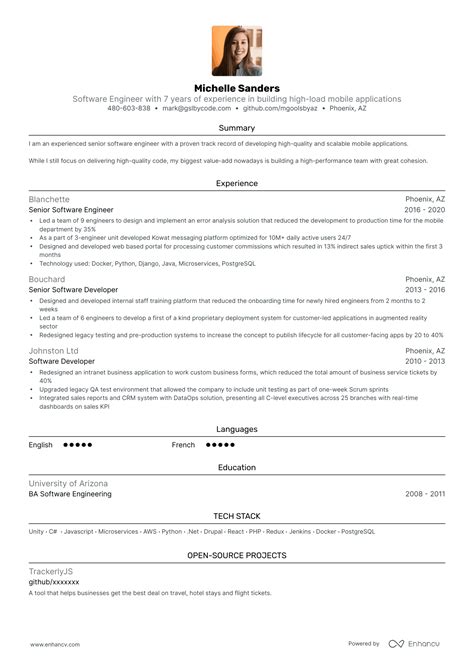 Image result for Tech Resume Example