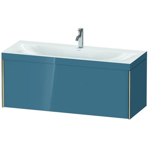 Duravit Xviu C-Bonded Wall-Mounted Vanity Stone Blue High Gloss ...