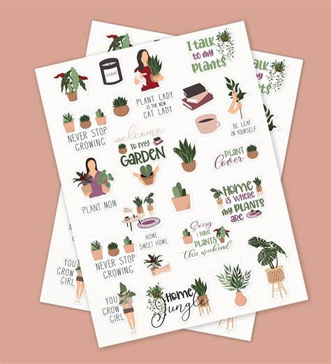 Plants Garden Lover Sticker Sheet – Peeekaboo