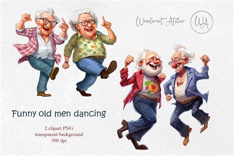 Funny Old Man Clipart