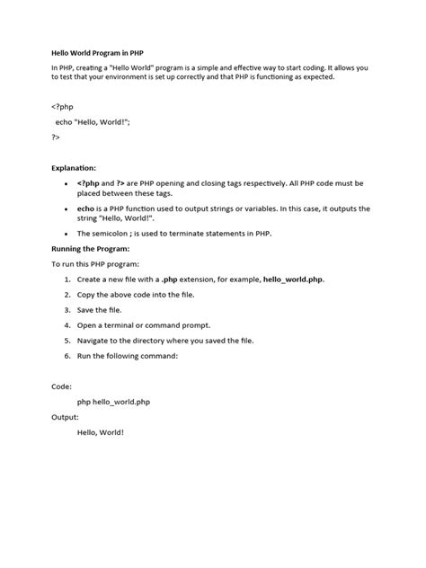 PHP Tutorial PDF 的图像结果