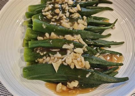 Steamed Okra Recipe by Meme - Cookpad