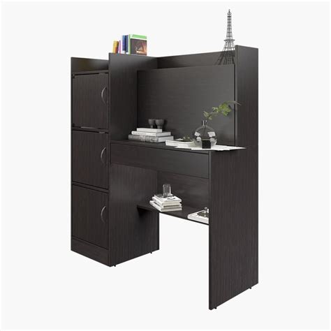 Buy Helios Meleti Study Desk with Cabinet - Brown from Home Centre at ...