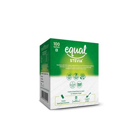 equal : Stevia Natural Sweetener - 100 Sachet