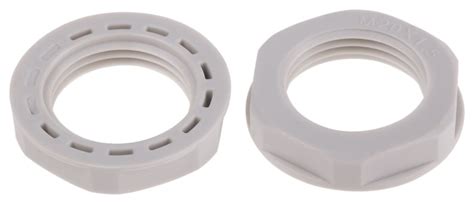 RS PRO | RS PRO Grey Polyamide 66 Cable Gland Locknut, M20 Thread, IP68 ...