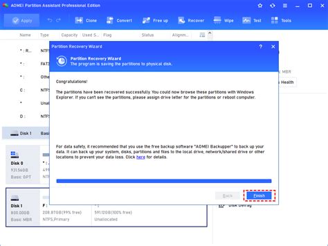 Recover Partition 的图像结果