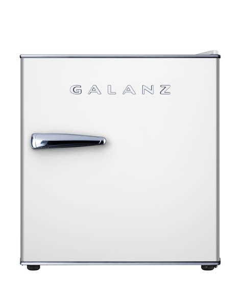 Galanz 1.7 Cu ft Mini Fridge Retro, White, New, Width 17.48" - Walmart.com