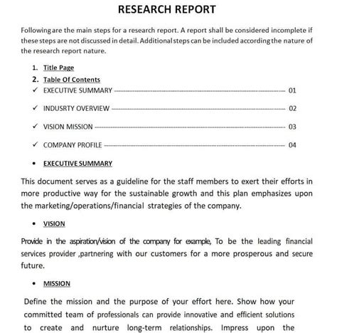 Image result for Research Report Example PDF