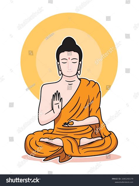 Symbols Buddhism Gautama Buddha Founder Buddhism: เวกเตอร์สต็อก (ปลอดค่าลิขสิทธิ์) 2281242179 ...