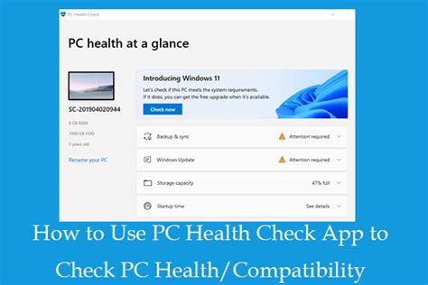 Image result for How to Use PC Health Check App