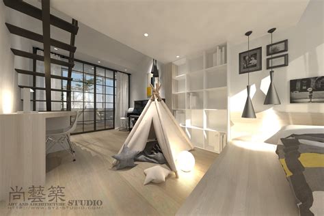 尚艺筑空间艺术设计工作室-工作室空间设计 | Interior design, Home decor, Loft bed