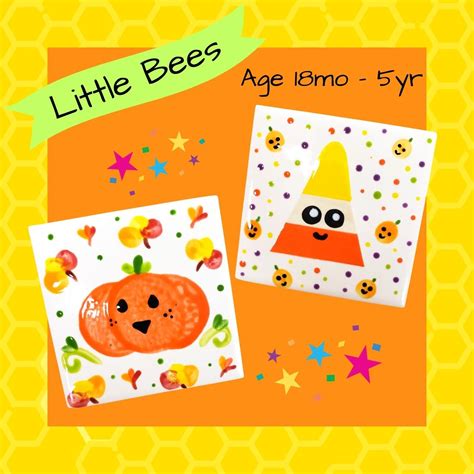 Paint & Storytime: Fall Coasters - Busy Bees Pottery & Arts Studio ...