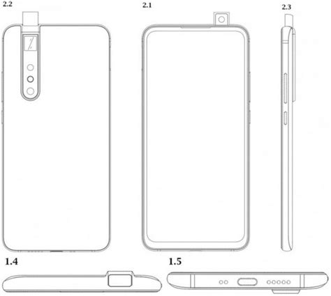 Un brevetto Xiaomi mostra un terminale con fotocamera pop-up