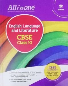 Arihant All In One English Language And Literature Cbse Exam 2024 Class ...