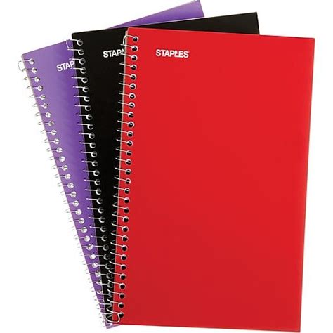 Staples Subject Notebook: Organize Your Notes & Thoughts