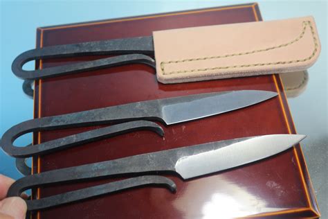 Motoharu Sano MS-100 Hammer Forged EDC Utility knife by Blacksmith Mot