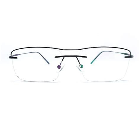 Jubleelens Rimless Premium Eye Trendy Half Rim Frame (54mm)