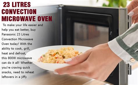 Panasonic 23 Litres Convection Microwave Oven (360° Heat Wrap, Nn ...