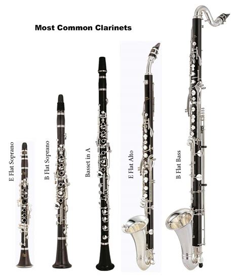Clarinet Family With Names The Clarinets Clarinet Family