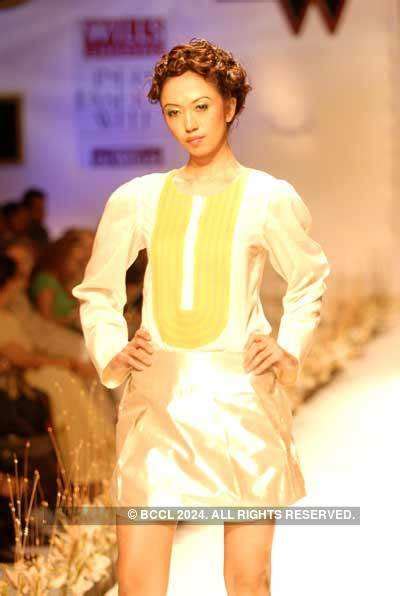 A model showcases a creation from designer Varun Bahl's collection at ...