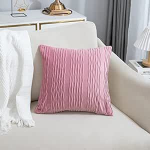 Buy HOKIPO Velvet Pillowcases Set of 1, 18x18 Inches, Pink (AR-4535-PNK ...