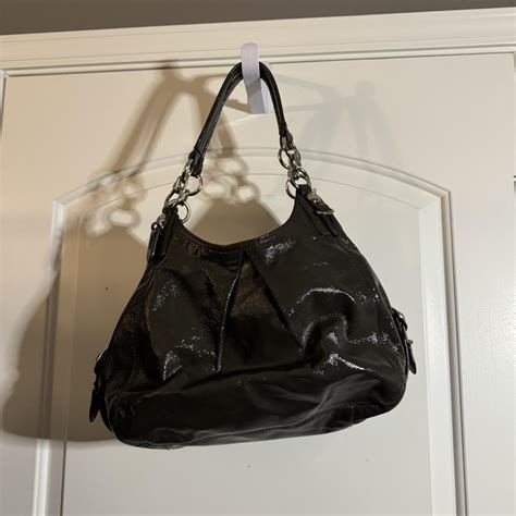 #y2k #Coach Madison Mia graphite shoulder bag #hobo... - Depop