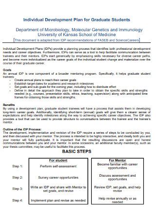 Image result for Graduate Development Plan Sample