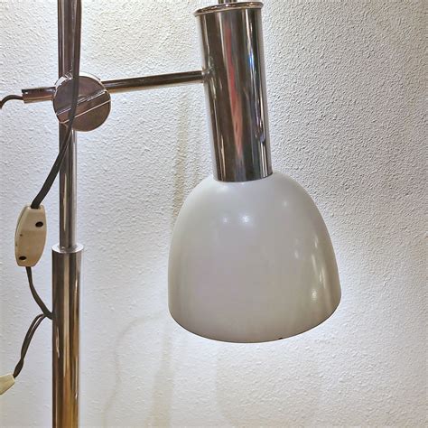 ’70s ITALIAN CHROME DOUBLE-HEADED FLOOR LAMP WITH MARBLE BASE – MODERN ...