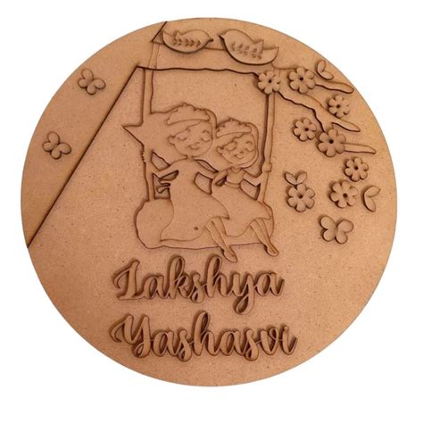 Sisters Kid's Room Name Board