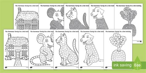The Enormous Turnip Do a Dot Activity