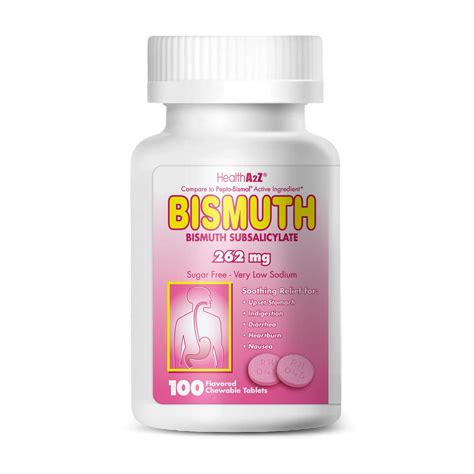 Buy A2ZBismuth | Bismuth Subsalicylate 262mg | Multi-Symptom | (100 ...