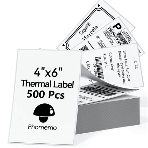 Phomemo 4x6 Thermal Direct Shipping Label 4x 6 Fan Fold | Desertcart INDIA
